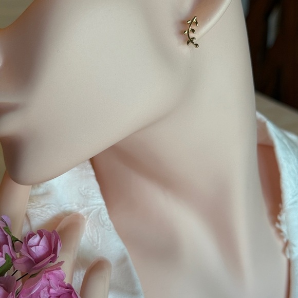 NEW | 14K Gold Plated Branch Earrings - Picture 6 of 7